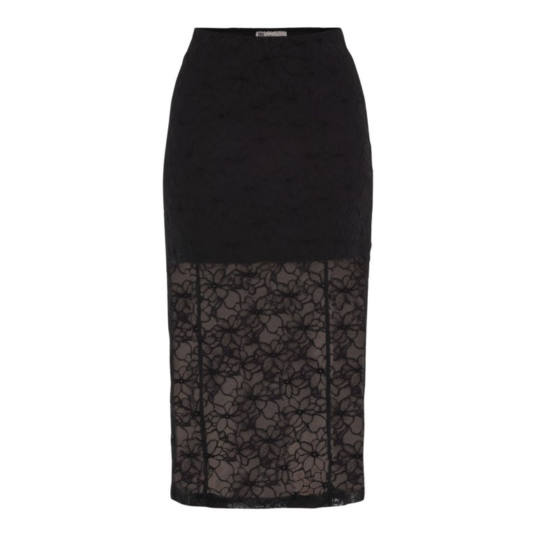 No Boundaries Lace Tube Top and Midi Skirt Set, 2-Piece, Women's | Walmart (US)