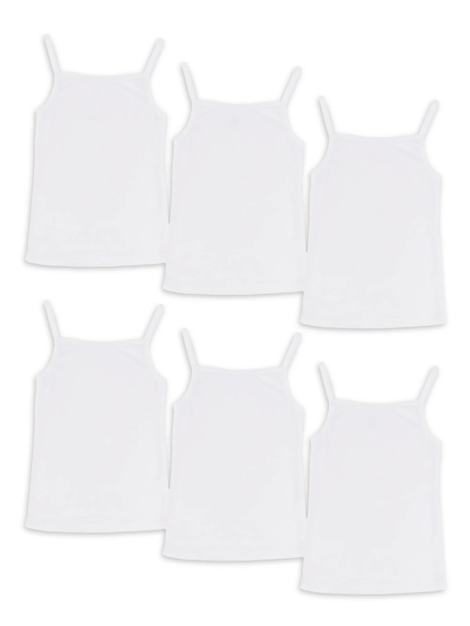 Wonder Nation Toddler Girls Cami Top, 6-Pack, Sizes 2T-5T | Walmart (US)