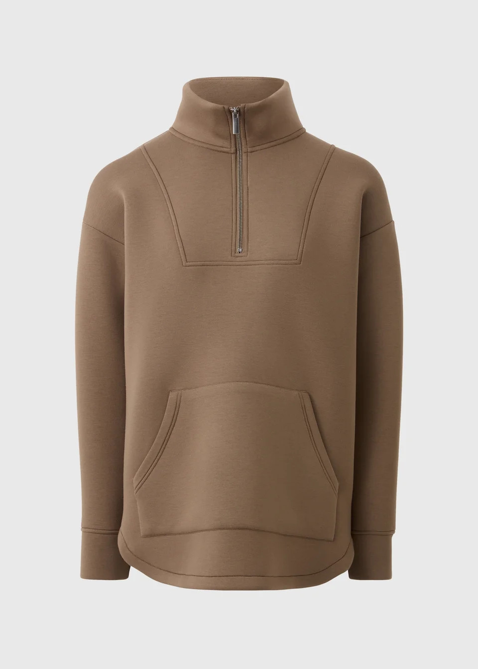Souluxe Brown Half Zip Scuba Sweatshirts | Matalan (UK)