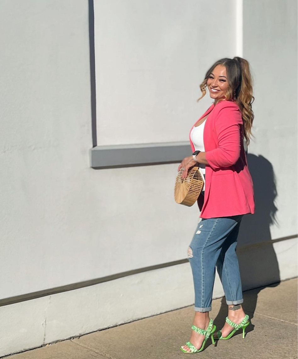 I wore this look to one of my monthly book club meetings at brunch. It was super cute and perfect for spring!  I have this bodysuit in EVERY color. It’s a must have! It’s holds you in all the perfect places! (The handbag is from Amazon. Check it out in my Amazon storefront) 

*The shoes are on sale 💚*

#LTKstyletip #LTKFind #LTKshoecrush