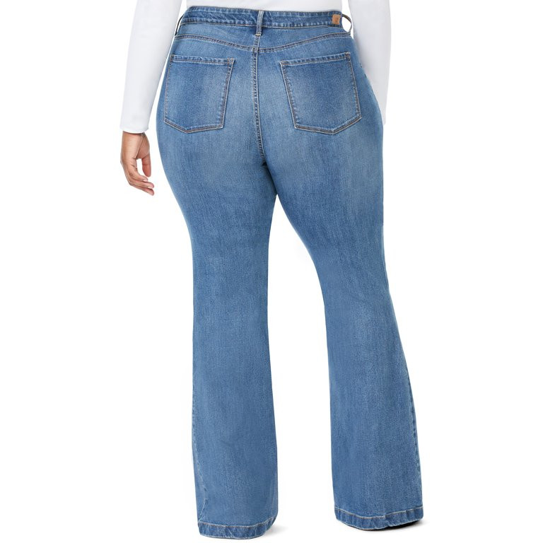 Sofia Jeans by Sofia Vergara Plus Size Melisa High-Rise Flare Jeans | Walmart (US)