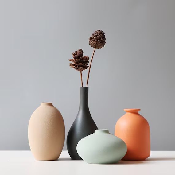 Vase | Matte Ceramic Vase | Decorative Vase | Ceramic Pottery | Minimal Vase | Table Decoration |... | Etsy (US)