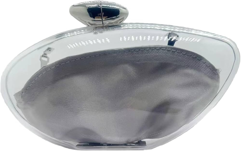 Women Acrylic Evening Clutch Purse Unique Clear Handbag with Detachable Chain for Wedding Party P... | Amazon (US)