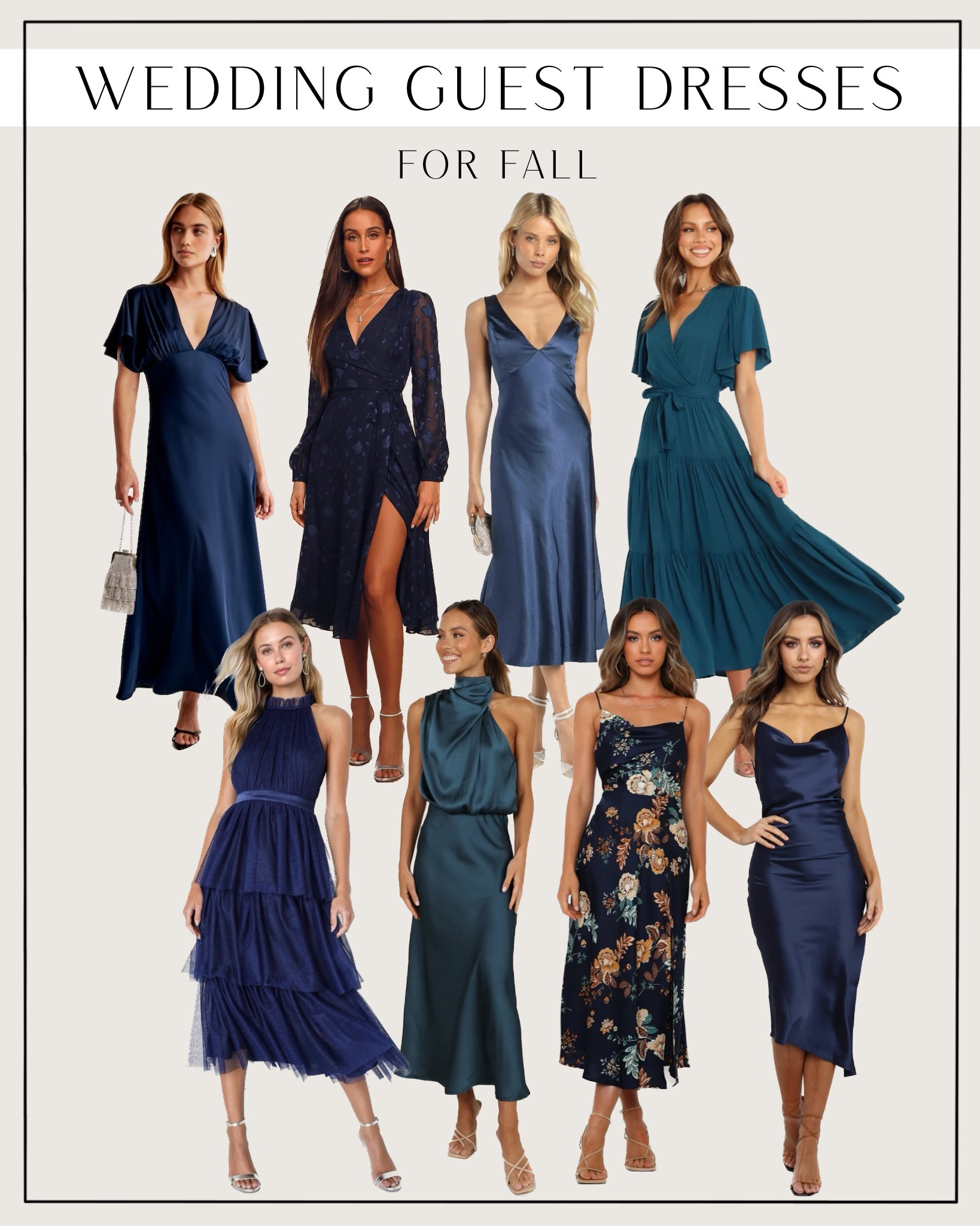 Fall wedding guest dresses. Navy blue & teal formal dresses. Special occasion dress. Fall wedding. Blue maxi dress  

#LTKparties #LTKwedding #LTKSeasonal