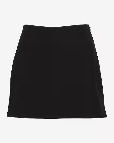 Editor Studio Stretch Twill Super High Waisted Mini Skort | Express