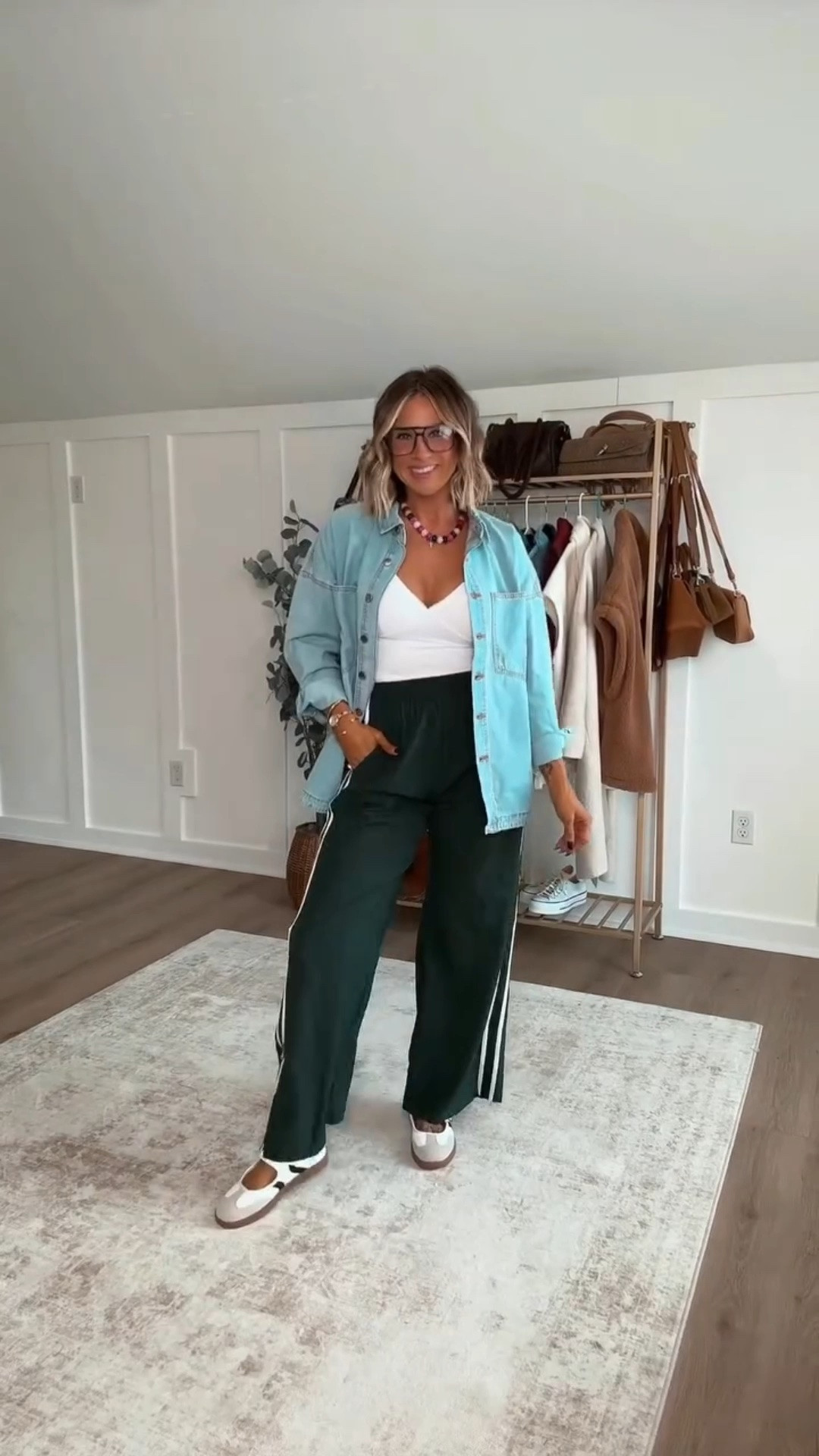 It’s officially DENIM SHIRT SEASON 👖🍂 and I’m here for it!

Denim shirts are truly one of the most versatile pieces for fall. Dress one up with a maxi skirt for the office, a little canadian tuxedo action for date night, or keep it effortless with trendy track pants, sneakers, and layers for an everyday casual look.

I’m 5’6 141lbs size small tops, size 29 jeans, size M pants, size S skirt, shoes all run true to size 

 #LTKootd #LTKmomlife #LTKSeasonal