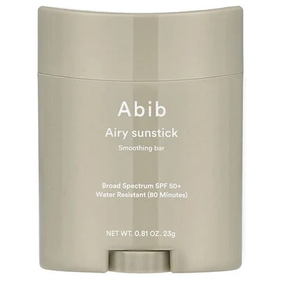 Abib, Airy Sunstick Smoothing Bar, SPF 50+, 0.81 oz (23 g) | iHerb