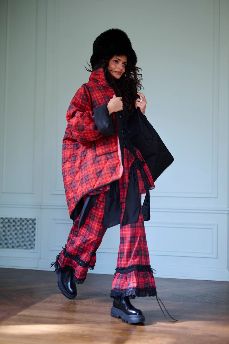 The Royal Tartan Bonfire Puffer | Selkie Collection