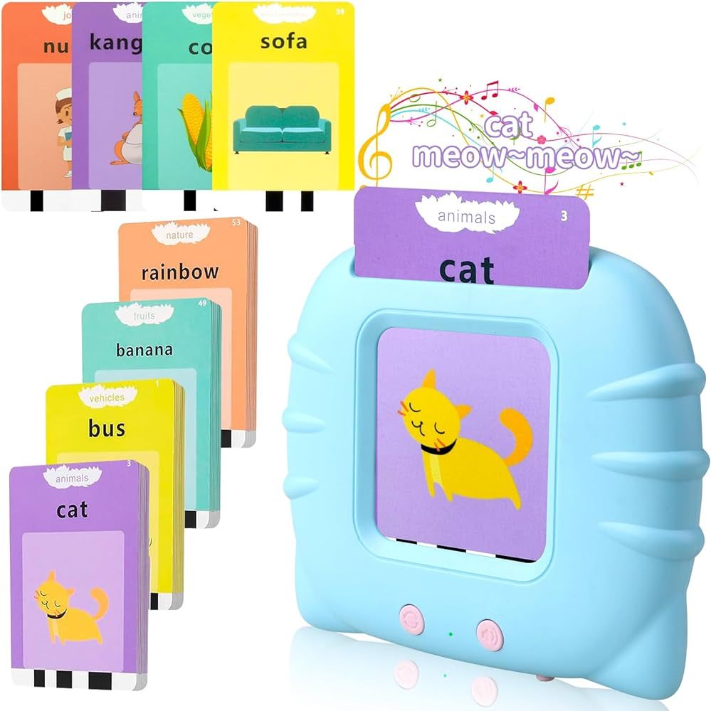 Toddler Talking Flash Cards for Kids with 224 Sight Words, Speech Therapy, Montessori Toys, Autis... | Amazon (US)