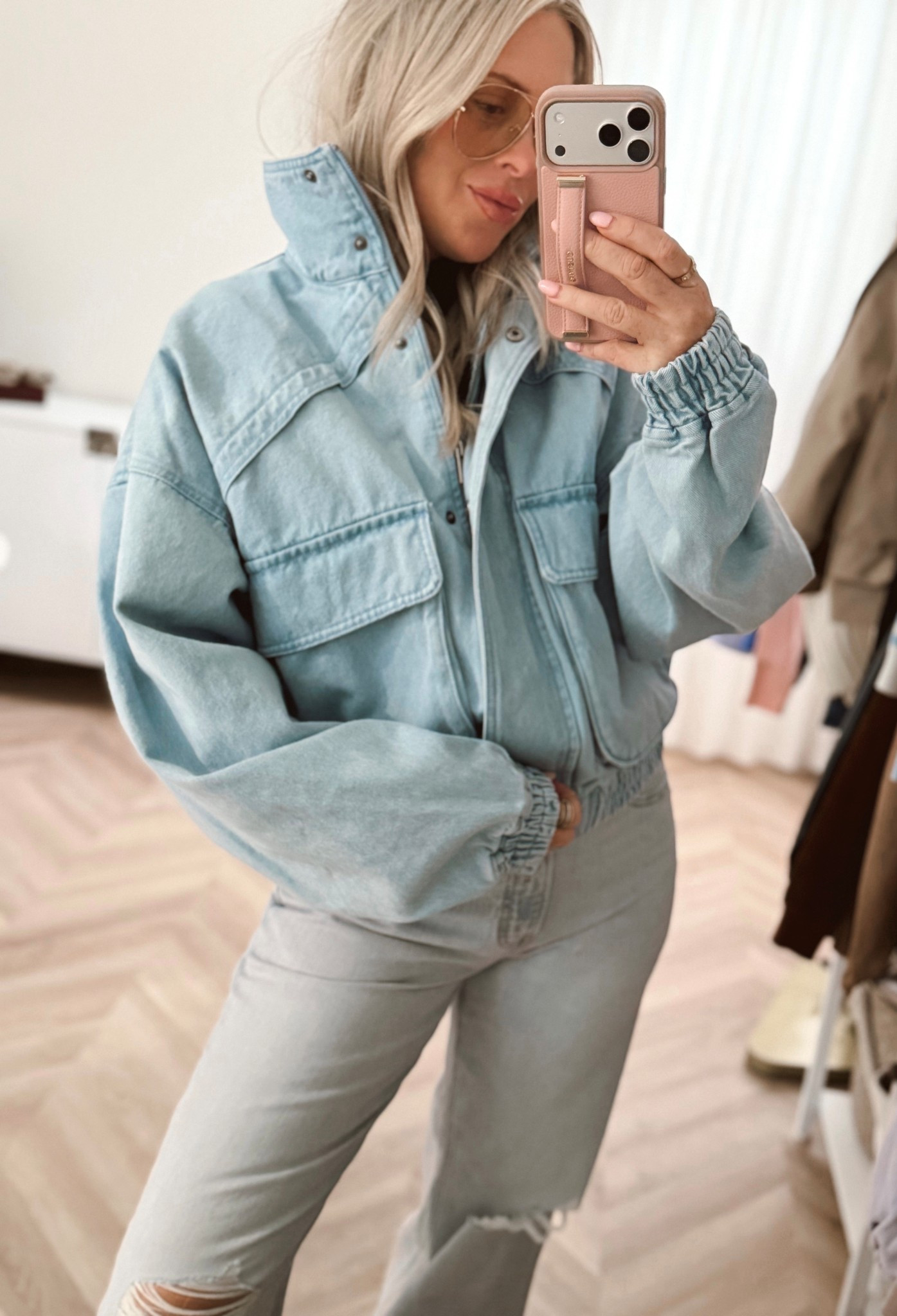 Cutest denim jacket from Target 🤍 I haven’t seen one like this anywhere else. Wearing the XS and it runs a little big, so I’d size down. I’ll share more styling soon and stay tuned on the denim… I’m testing a pair for a brand right now 👀 Grab this jacket before it’s gone, it’s so good.



#LTKootd #LTKgrwm #LTKSeasonal