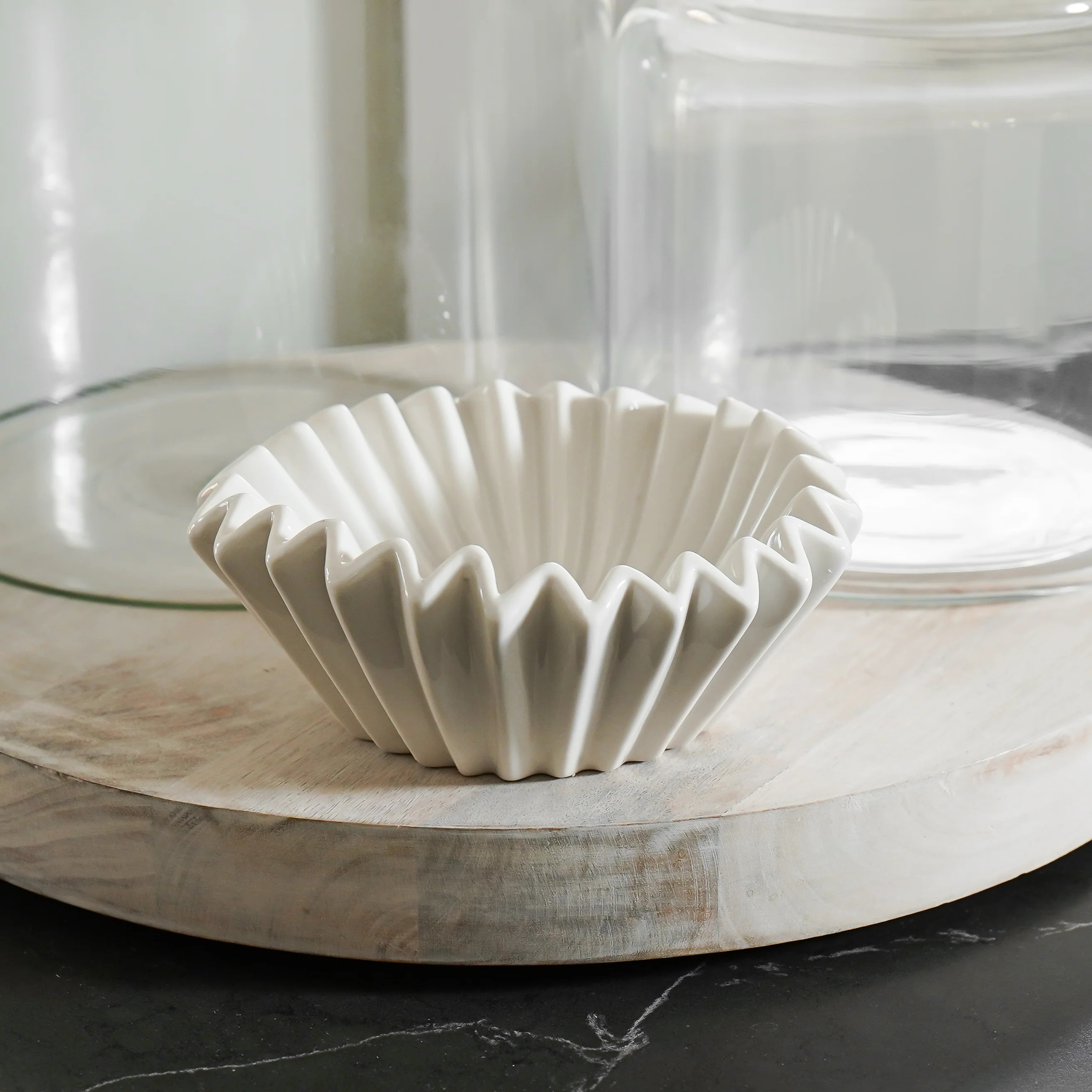 Stoneware Fluted Bowl | MJHome