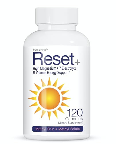Reset+, 7 Energy Electrolytes, High Methyl B12, Methyl Folate, Pink Salt, High Magnesium, Super B Complex, Green Tea & Green Coffee Extracts, Biotin, Zinc, 72 Trace Minerals | Amazon (US)