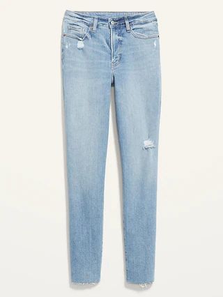 High-Waisted OG Straight Cut-Off Jeans for Women | Old Navy (US)