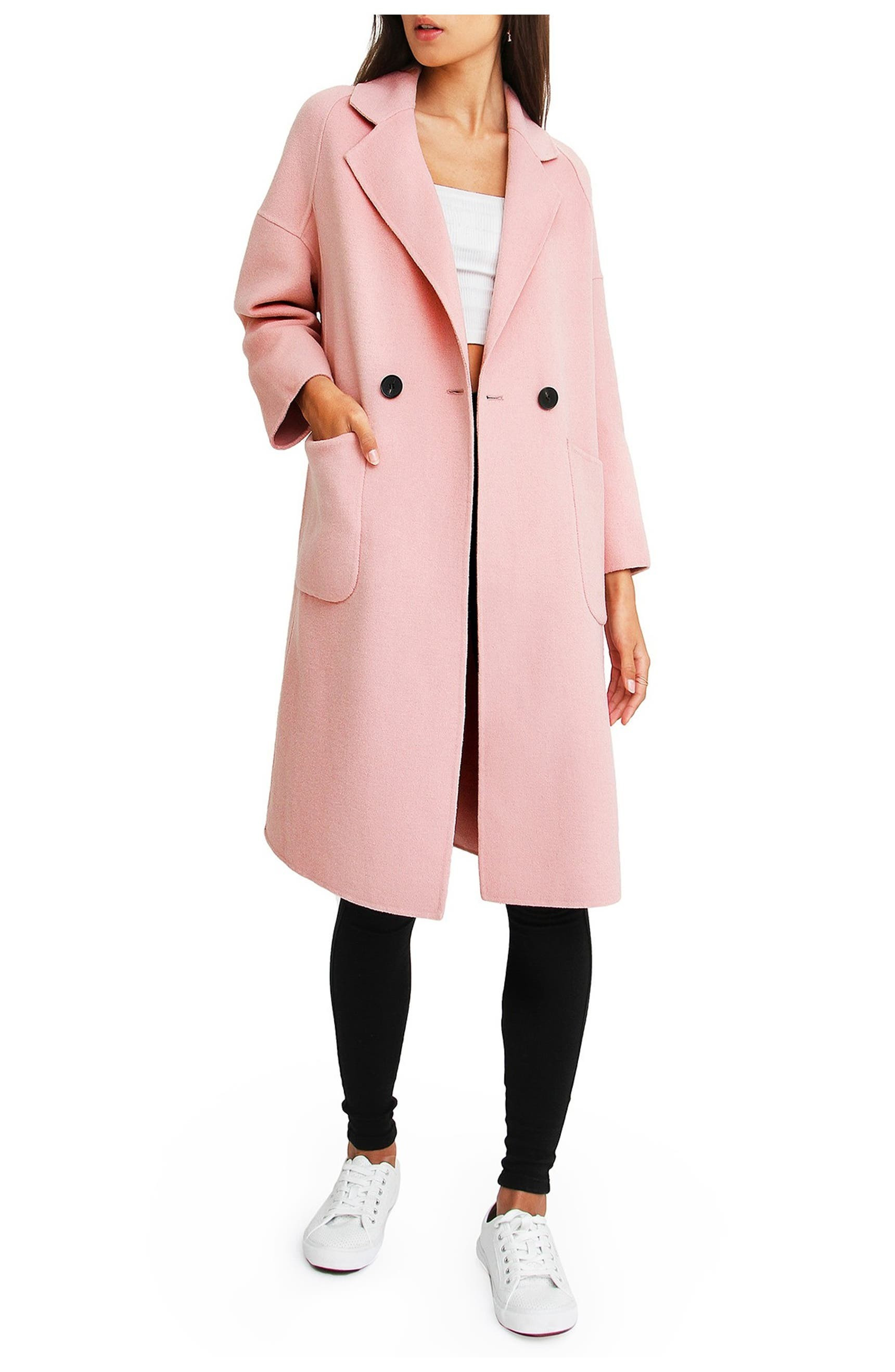 Publisher Double-Breasted Wool Blend Coat | Nordstromrack | Nordstrom Rack