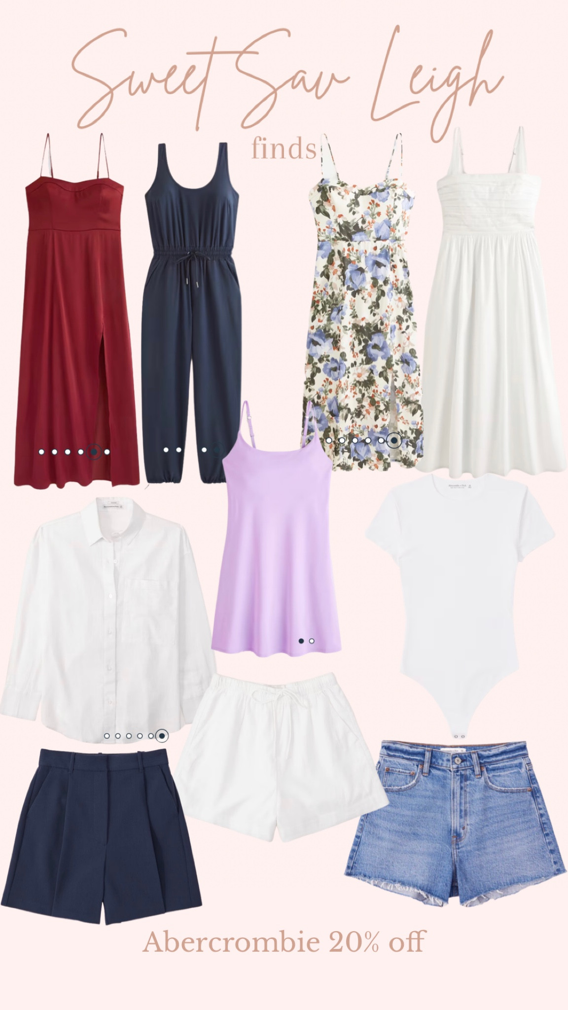 Abercrombie Memorial Day sale, 20% off! | tennis dress, active dress, bodysuit, summer dress, denim shorts, jean shorts, linen shirt, travel outfit, wedding guest dress 

#LTKFind #LTKSeasonal #LTKsalealert