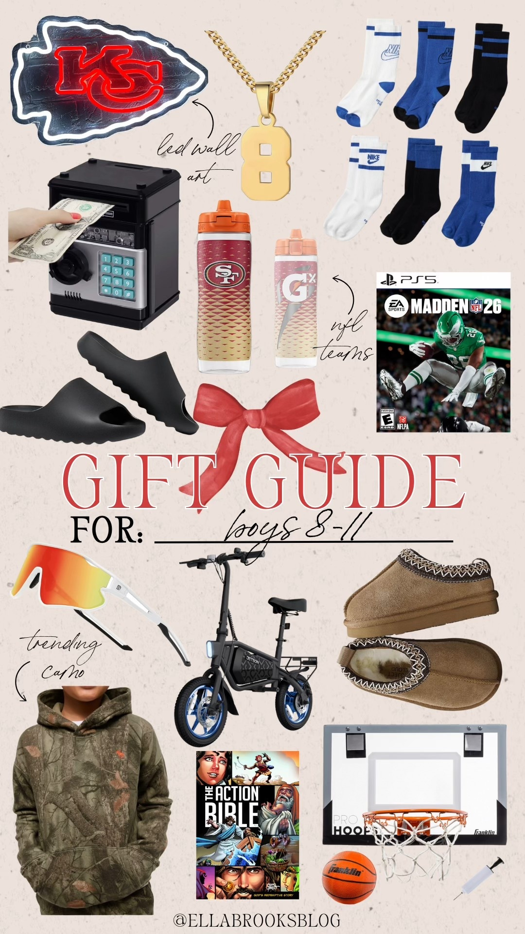 Holiday gift guide for boys 8-11

Christmas gifts, gifts for boys, sporty boy, atm machine, motorized bike, boys fashion

#LTKGiftGuide #LTKHoliday #LTKKids