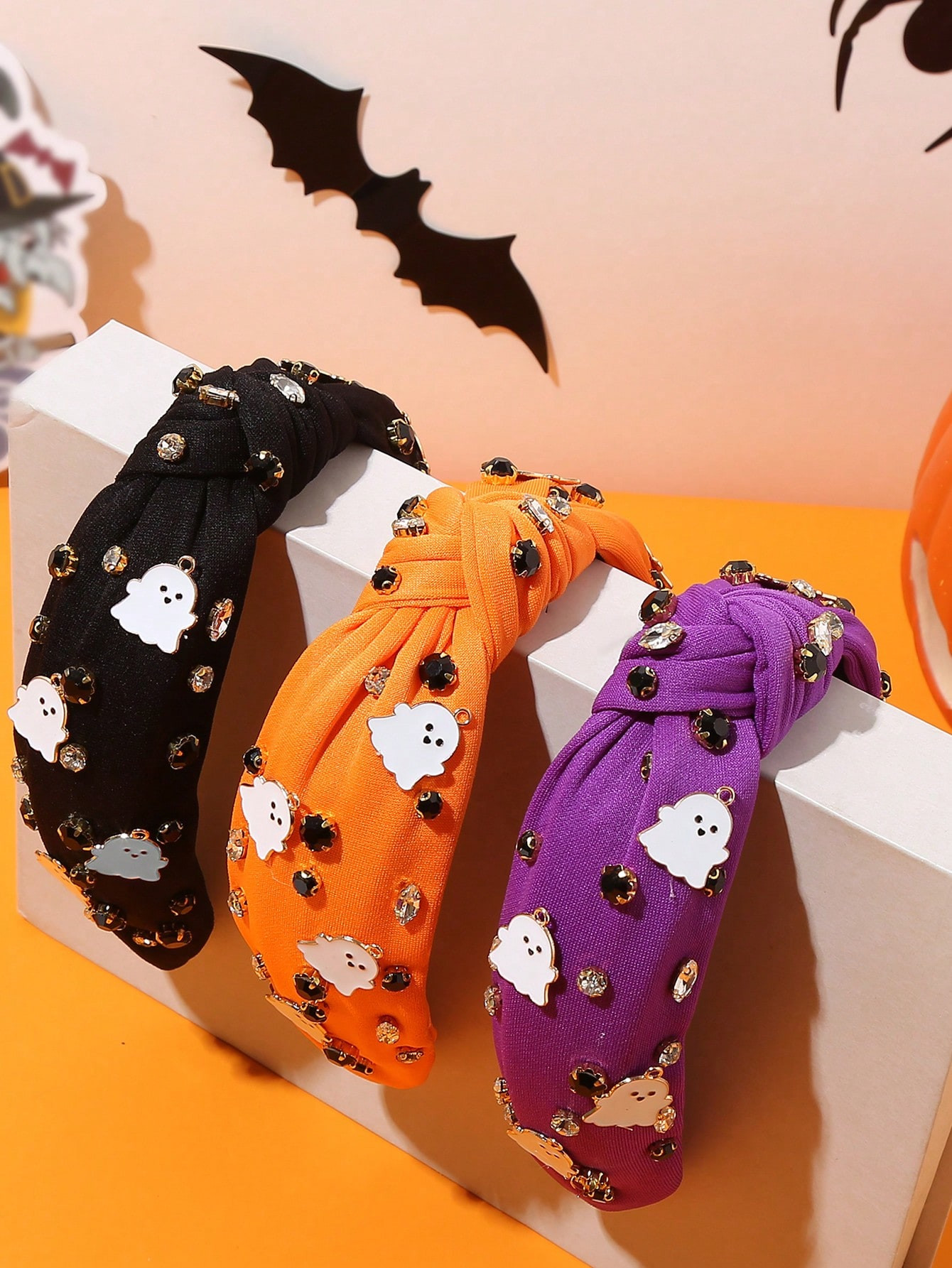 1pc Cute White Ghost Y2K Style Headband, Halloween Party Hair Accessory For Girls | SHEIN