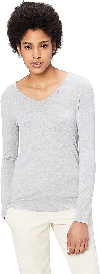 Amazon Brand - Daily Ritual Women's Jersey Long-Sleeve V-Neck T-Shirt | Amazon (US)