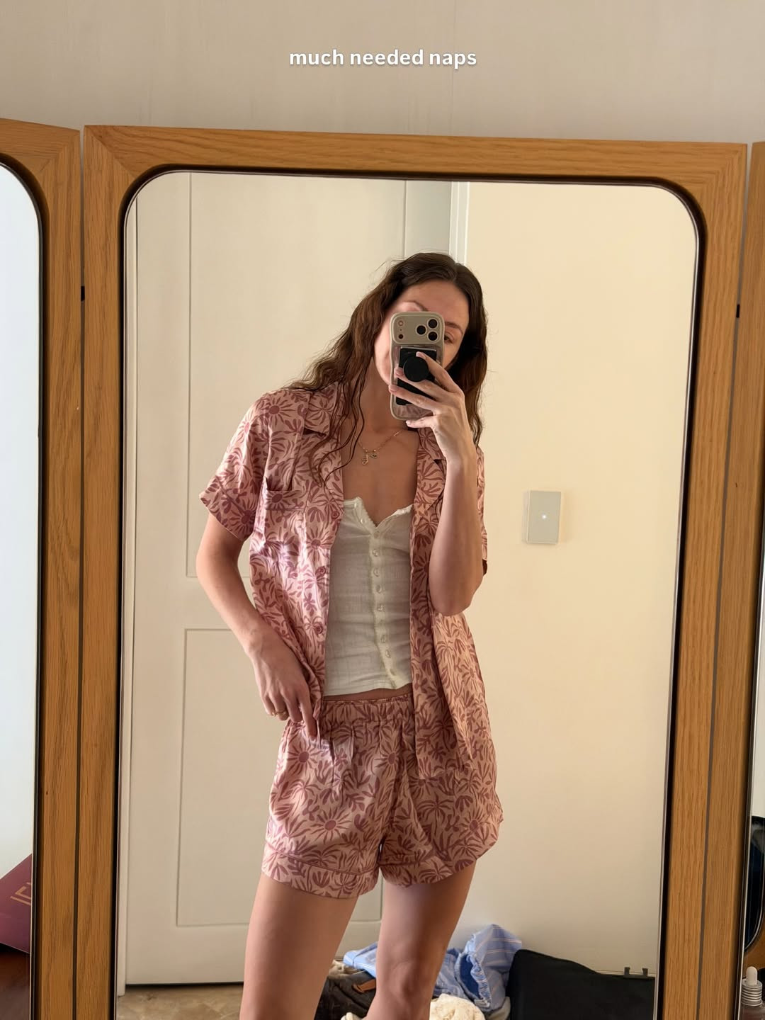 I've been wearing this comfy and soft pajama set in paradise. 

 #LTKootd #LTKmorningroutine #LTKTravel