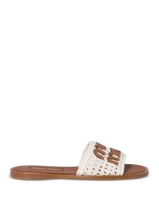 Miu Miu Women's Crochet Sandals | Bloomingdale's Shoes | Bloomingdale's (AU)