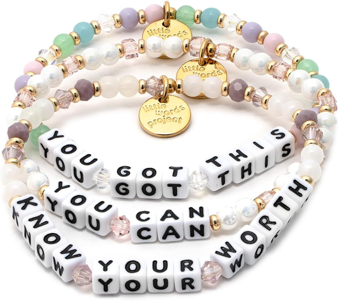 Little Words Project Mother's Day Gifts, The Original Word Bracelet, Made with Colorful Beads and... | Amazon (US)