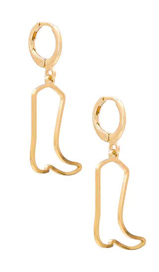 Boot Scoot Earrings in Gold | Revolve Clothing (Global)