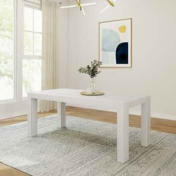 Plank+Beam 72 Inch Table Wood Dining Table, Solid Wood Rectangular Dining Table for Kitchen/Dinin... | Amazon (US)