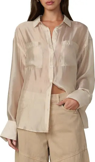 The Organza Boyfriend Shirt | Nordstrom