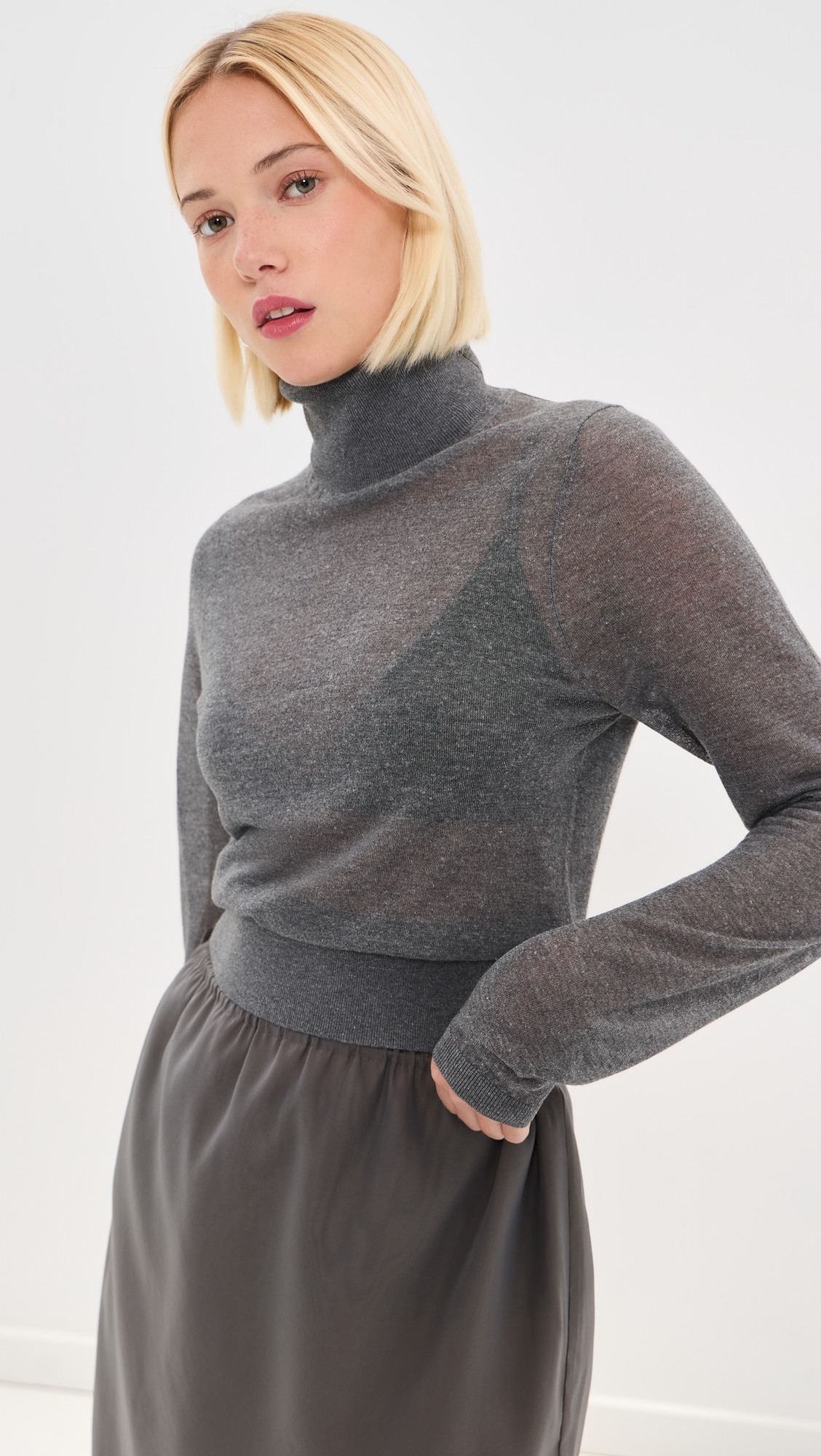 LE BOP Palmer Turtleneck Pullover Black XXL | Shopbop