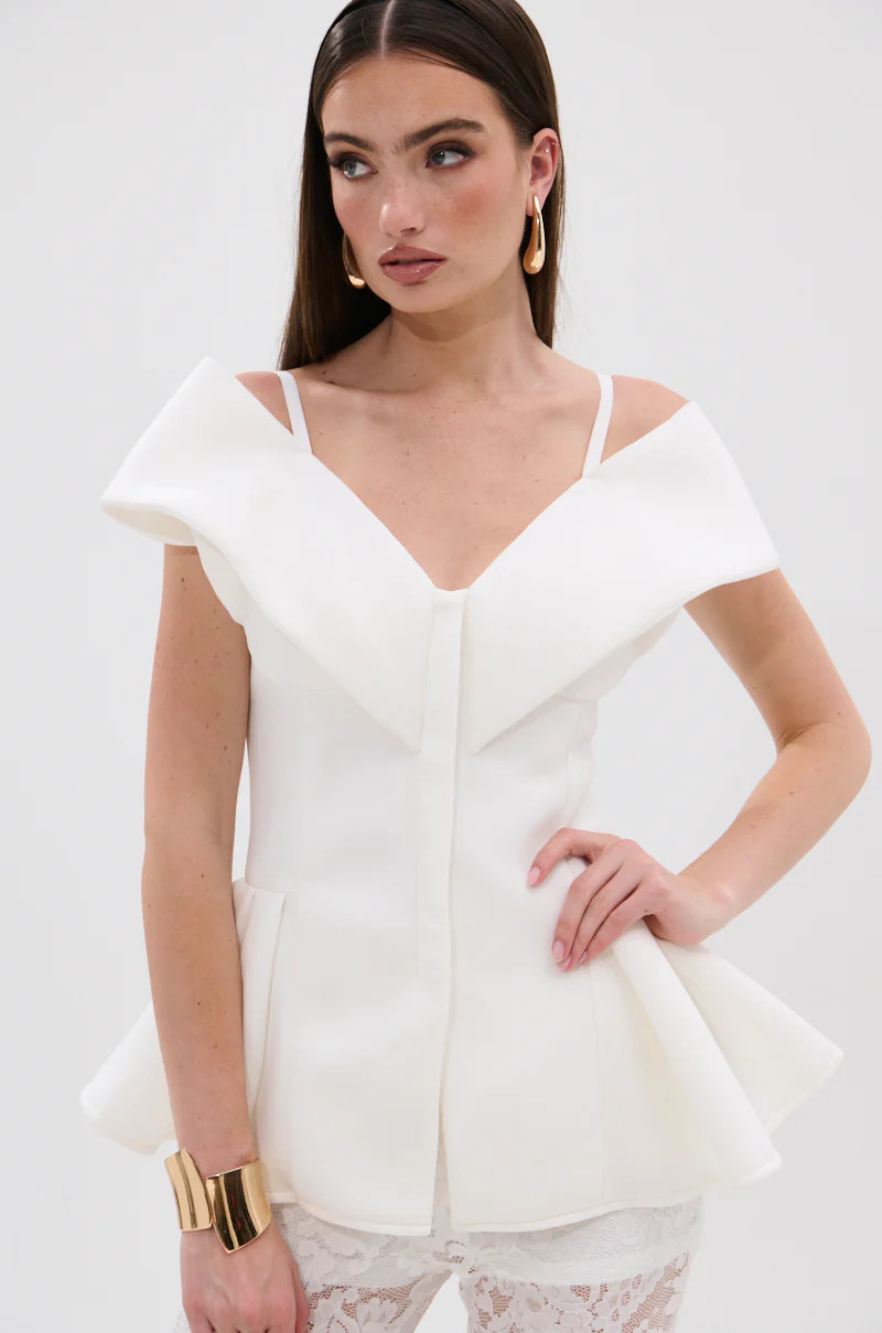 DANCE AROUND SLEEVELESS PEPLUM CORSET | AKIRA