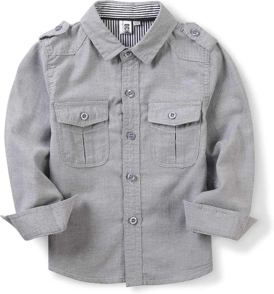 OCHENTA Little Big Boys' Sport Button Down Shirt | Amazon (US)