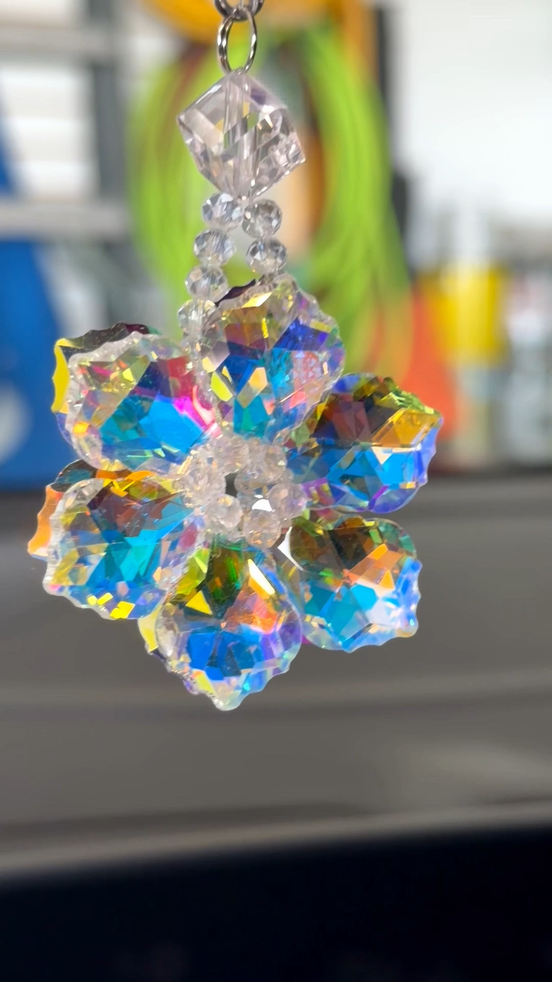 My car needed jewelry too. ✨😂
This crystal sun catcher throws the prettiest little rainbows when the light hits it and instantly makes my car feel cuter. One of those tiny details that makes me ridiculously happy every time I get in. 🌈💎
#car #crystal #flowers #gifts

#LTKdayinmylife #LTKselfcare #LTKTravel