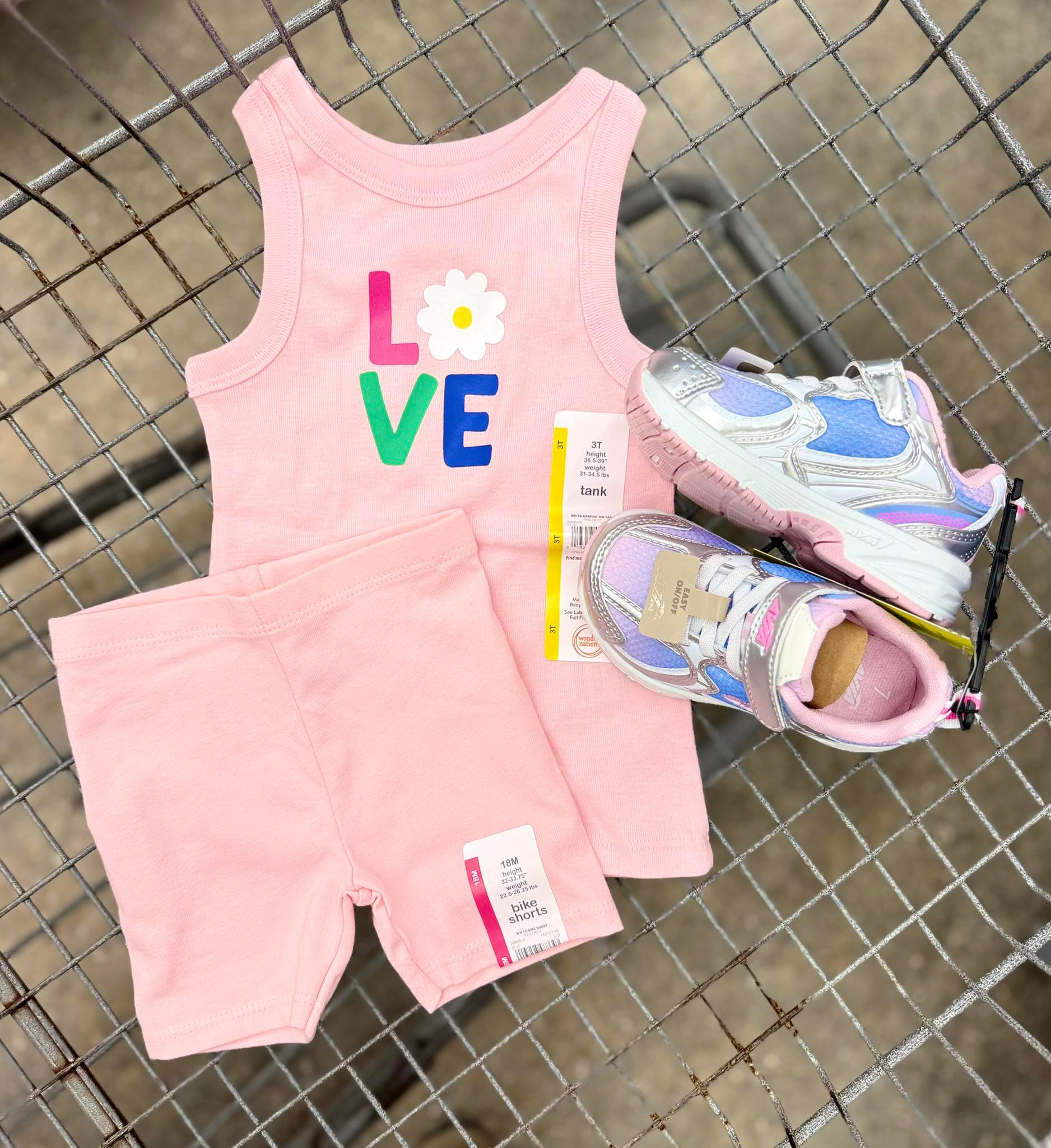 Toddler Summer outfit 😍 ribbed tank and biker shorts with cotton candy sneakers, less than $30 for the whole outfit 💜
-
#walmart #walmartfind #walmartmom #girlfashion #girlstyle #springclothing #kidsfashion #kidstyle #girlmom #toddlergirlfashion #toddlergirlstyle #toddlergirloutfit 

 #LTKmomlife #LTKBaby #LTKKids