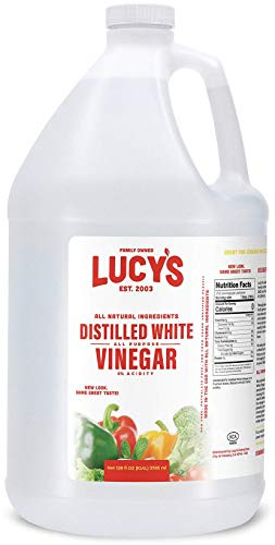 Lucy's Family Owned - Natural Distilled White Vinegar, 1 Gallon (128 oz) - 5% Acidity (White Vinegar, 1 Gallon (128 fl oz.)) | Amazon (US)