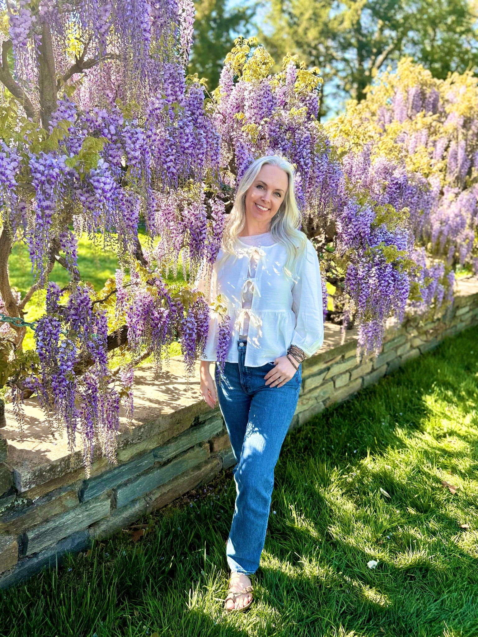 Women's Tie Front Peplum Blouses Puff Short Sleeve Crewneck Shirt Cute Coquette Babydoll top blouse , bow-tie, bows, straight leg jeans, Madewell, Amazon Finds, Birkenstocks, boho outfit, vintage layering t-short, spring fit, summer fit, I’m 5,6” wearing size small in top, size 4 in bottoms 

#LTKStyleTip #LTKxMadewell #LTKOver40