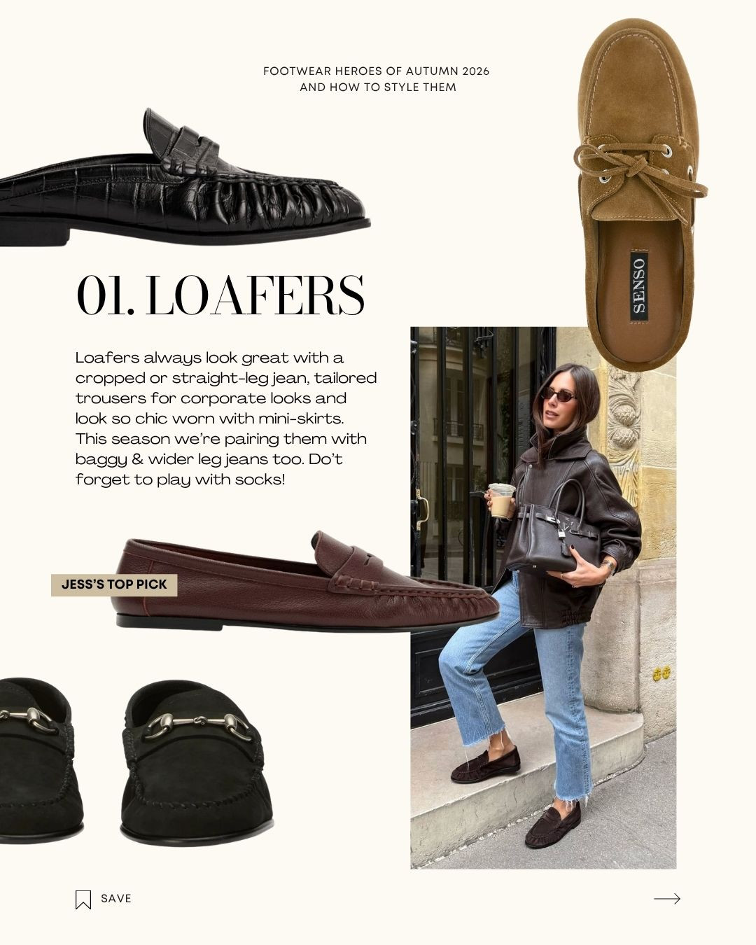 Loafers always look great with a cropped or straight-leg jean, tailored trousers for corporate looks and look so chic worn with mini-skirts. This season we’re pairing them with baggy & wider leg jeans too. Do’t forget to play with socks!

Our top picks linked!  

 #LTKaustralia #LTKstyletip #LTKshoes