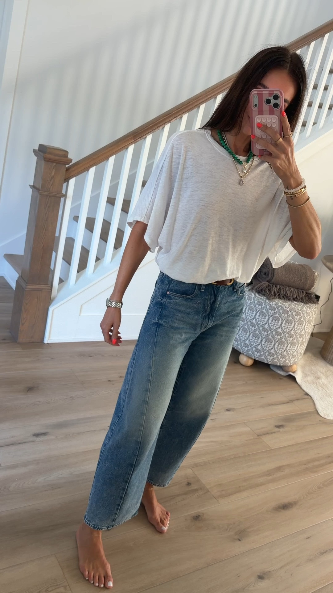 Xs in tee, jean’s fit tts

#LTKgrwm #LTKOver40