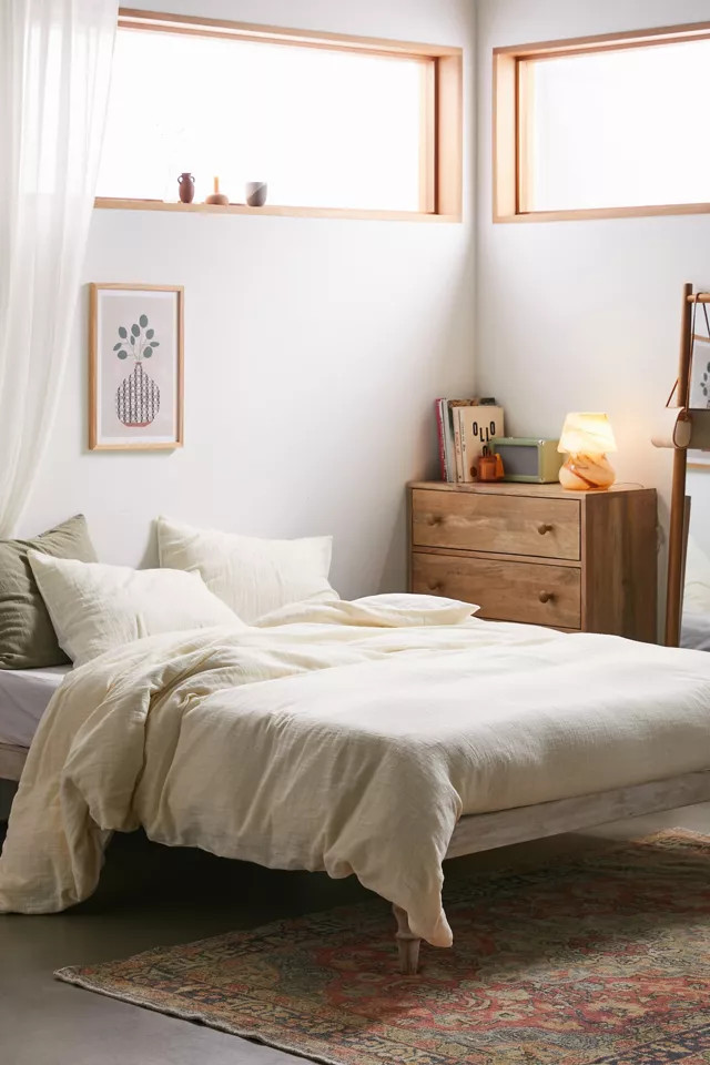 Cozy Slub Duvet Cover | Urban Outfitters (US and RoW)