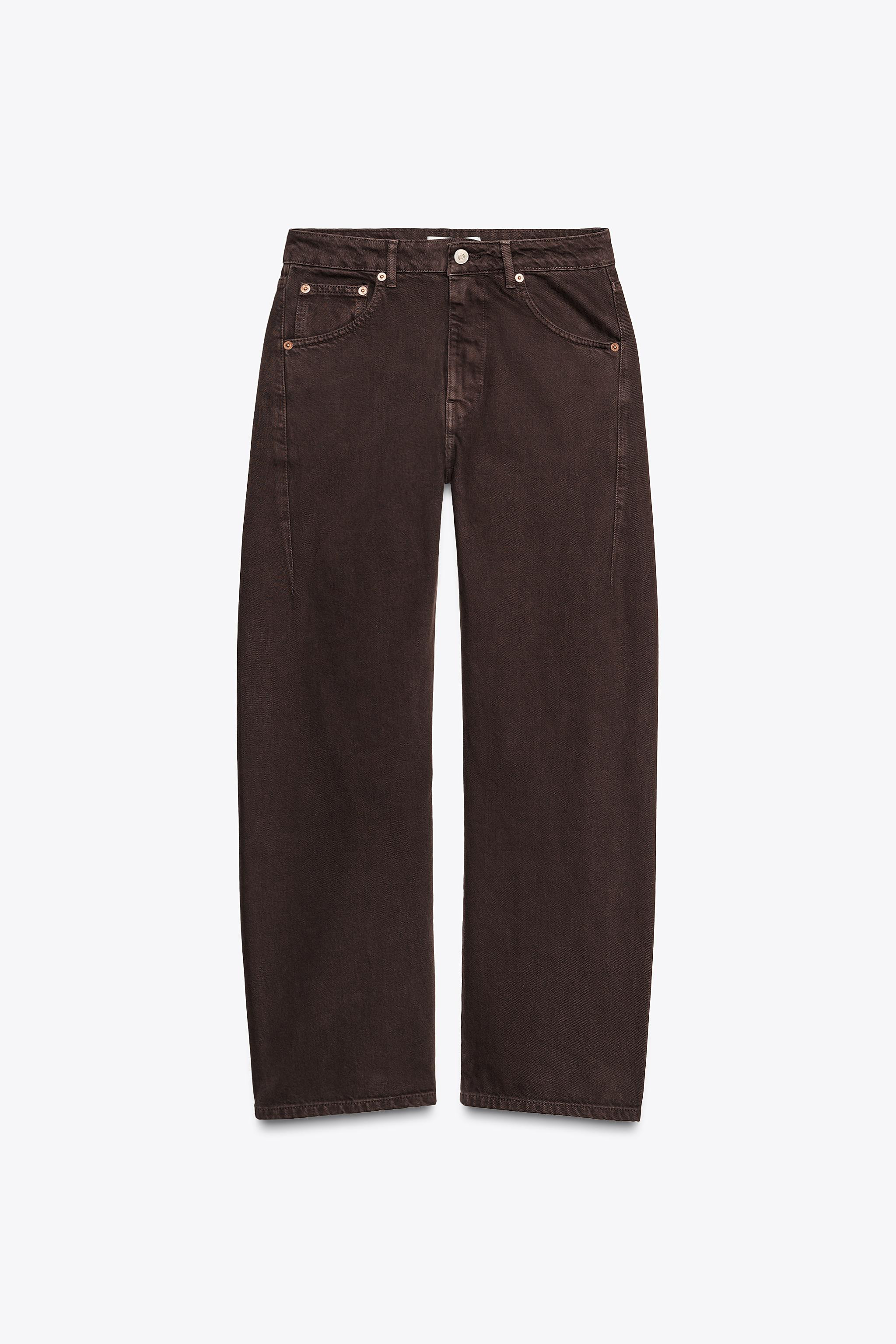 MID-RISE SLOUCHY BELT LOOP JEANS | Zara US