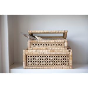 Rattan & Wood Display Boxes | Megan Molten