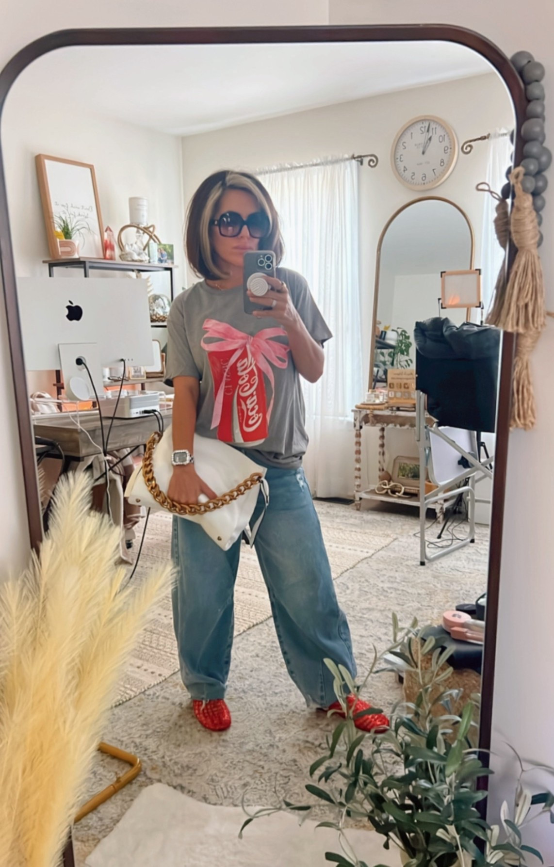 I sized up to make the shirt oversized to a size large. Shoes true to size.

#LTKFindsUnder50 #LTKPetite #LTKStyleTip