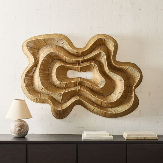 Geode Fiber Natural Dimensional Wall Art | West Elm (US)