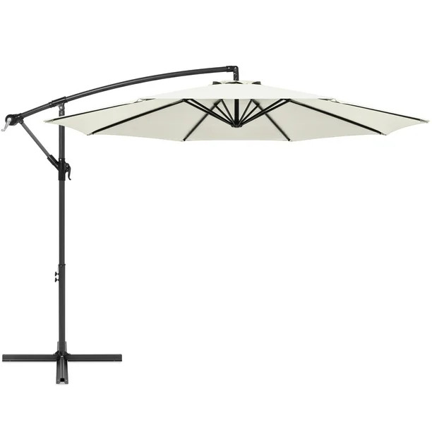 Best Choice Products 10ft Offset Hanging Outdoor Market Patio Umbrella w/ Easy Tilt Adjustment - ... | Walmart (US)