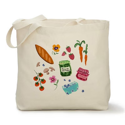 Personalization Mall Farmers Market Canvas Tote Bag, 15" x 20" | Target