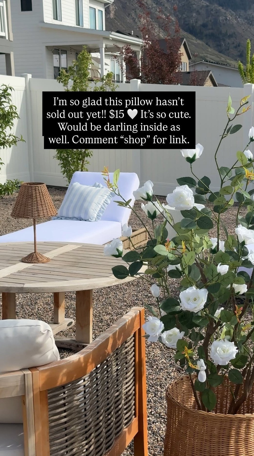 Loving spending time out here, redoing my patio area has been a labor of love but it's turning into one of my favorite spots  

 #LTKSeasonal #LTKHome