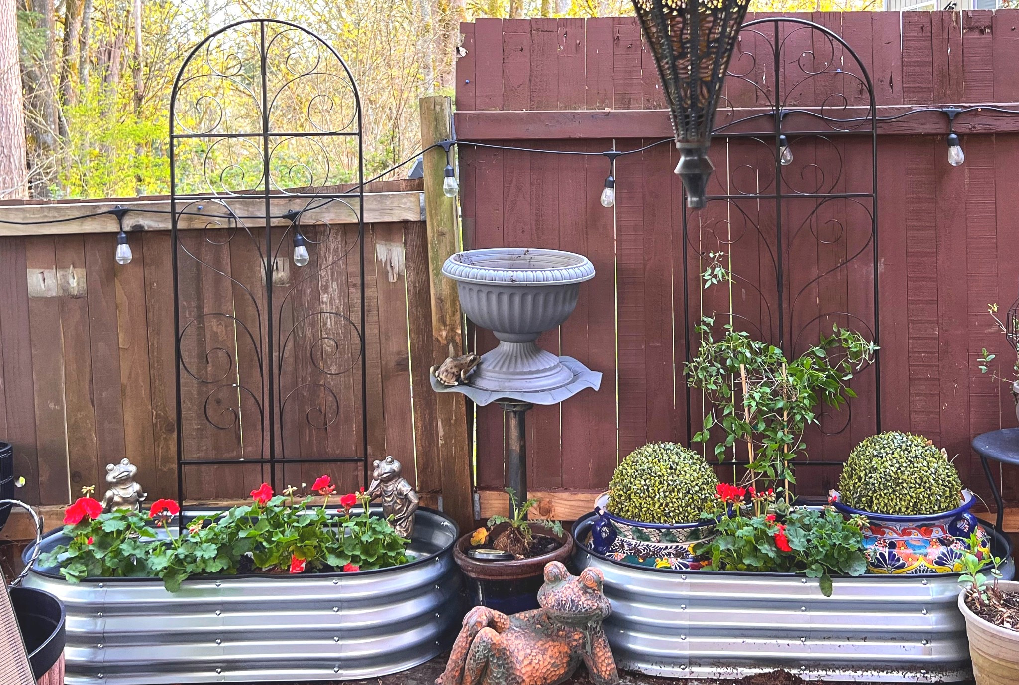 I grabbed two of these metal planters off of Amazon and love them! There is no bottom, so they are easy to plant in, and I found them very easy to put together too. Its a-lot of bang fir your buck!

#LTKFindsUnder50 #LTKSeasonal #LTKHome