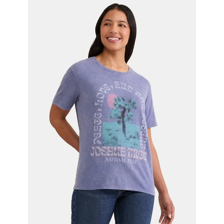 Time and Tru Women's Graphic Tee, Sizes XS-XXXL | Walmart (US)