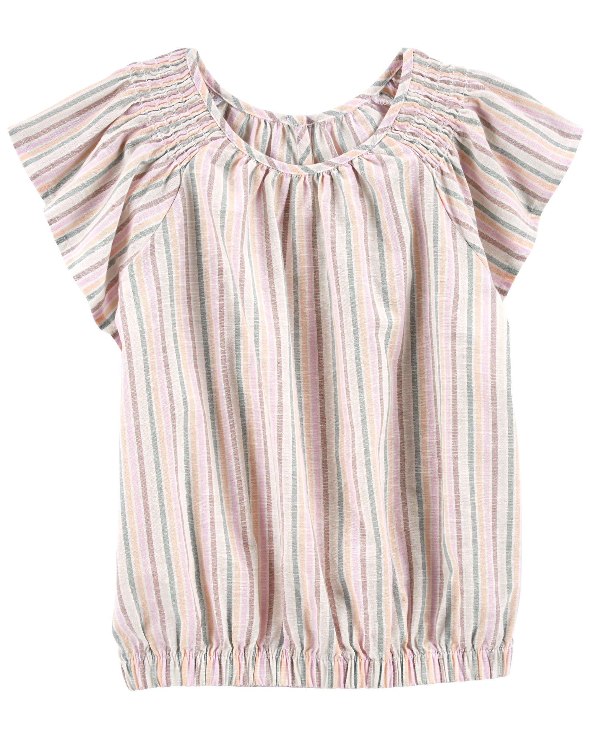 Kid Striped Poplin Top | Carter's