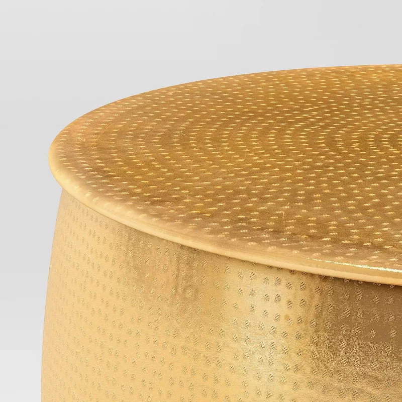 Hammered Metal Storage Patio Coffee Table - Opalhouse™ | Target