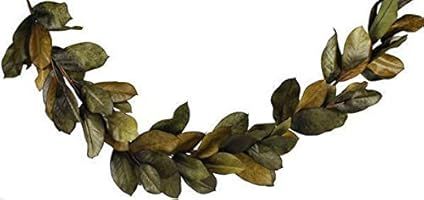 Vita Domi 6 Foot Magnolia Leaf Garland 2 Tone Brown Green (VTD-ABF-NF200931) | Amazon (US)